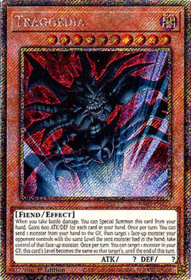 Tragoedia - RA03-EN223 - Platinum Secret Rare 1st Edition