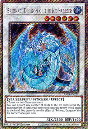 Brionac, Dragon of the Ice Barrier - RA03-EN227 - Platinum Secret Rare 1st Edition