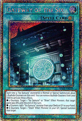 Gateway of the Six - RA03-EN229 - Platinum Secret Rare 1st Edition