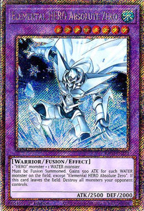 Elemental HERO Absolute Zero - RA03-EN231 - Platinum Secret Rare 1st Edition