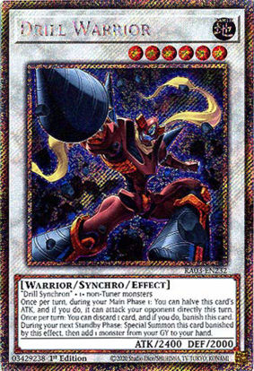 Drill Warrior - RA03-EN232 - Platinum Secret Rare 1st Edition