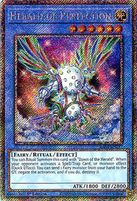 Herald of Perfection - RA03-EN237 - Platinum Secret Rare 1st Edition