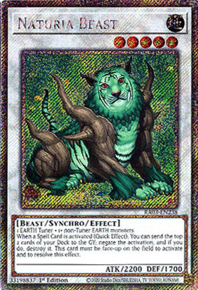 Naturia Beast - RA03-EN238 - Platinum Secret Rare 1st Edition