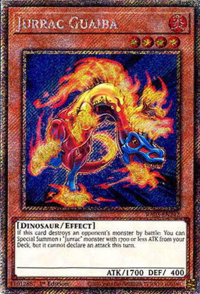 Jurrac Guaiba - RA03-EN242 - Platinum Secret Rare 1st Edition