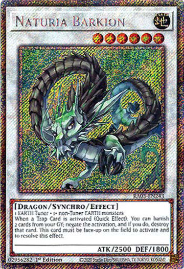 Naturia Barkion - RA03-EN243 - Platinum Secret Rare 1st Edition