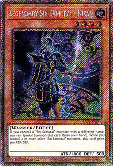 Legendary Six Samurai - Kizan - RA03-EN249 - Platinum Secret Rare 1st Edition