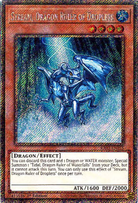 Stream, Dragon Ruler of Droplets - RA03-EN255 - Platinum Secret Rare 1st Edition