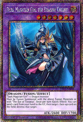 Dark Magician Girl the Dragon Knight - RA03-EN258 - Platinum Secret Rare 1st Edition