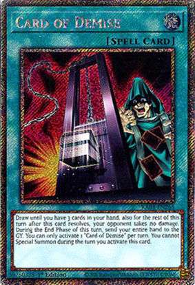 Card of Demise - RA03-EN265 - Platinum Secret Rare 1st Edition