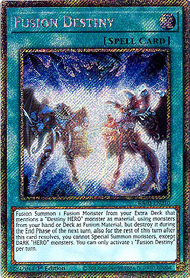 Fusion Destiny - RA03-EN270 - Platinum Secret Rare 1st Edition