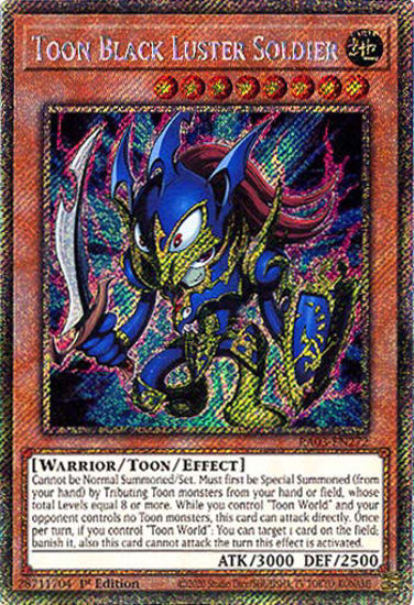 Toon Black Luster Soldier - RA03-EN272 - Platinum Secret Rare 1st Edition