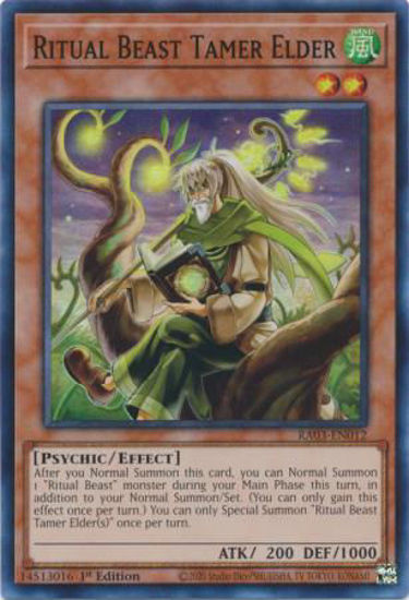 Ritual Beast Tamer Elder - RA03-EN012 - Quarter Century Secret Rare 1st Edition