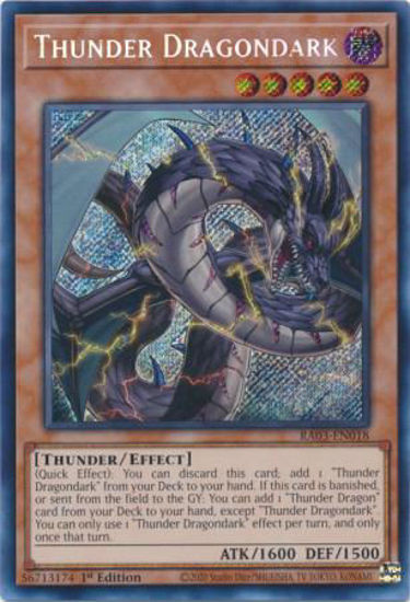 Thunder Dragondark - RA03-EN018 - Ultimate Rare 1st Edition