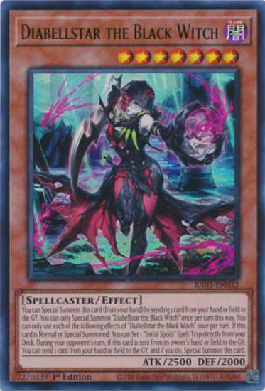 Diabellstar the Black Witch - RA03-EN032 - Ultimate Rare 1st Edition