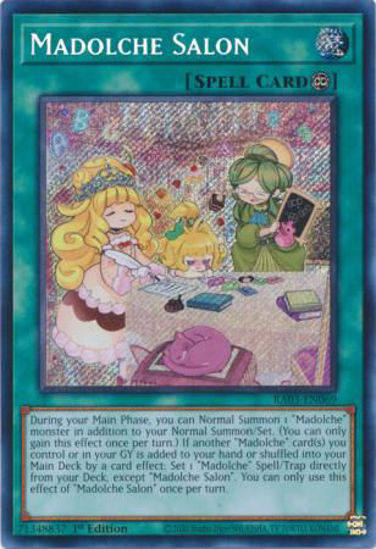 Madolche Salon - RA03-EN069 - Quarter Century Secret Rare 1st Edition