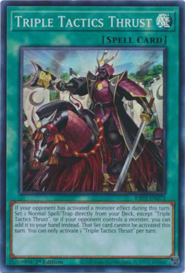 Triple Tactics Thrust - RA03-EN072 - Quarter Century Secret Rare 1st Edition