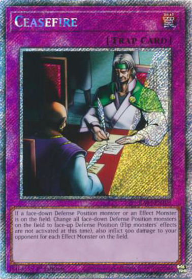 Ceasefire - RA03-EN105 - Quarter Century Secret Rare 1st Edition