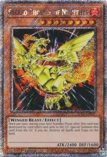 Sacred Phoenix of Nephthys - RA03-EN147 - Quarter Century Secret Rare 1st Edition