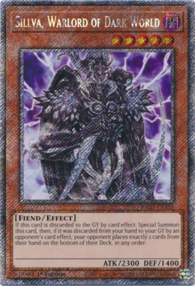 Sillva, Warlord of Dark World - RA03-EN158 - Quarter Century Secret Rare 1st Edition