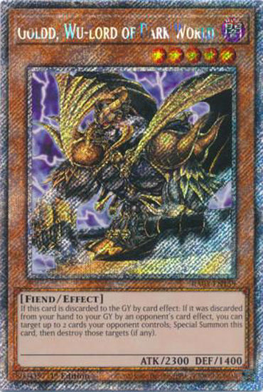 Goldd, Wu-Lord of Dark World - RA03-EN159 - Quarter Century Secret Rare 1st Edition