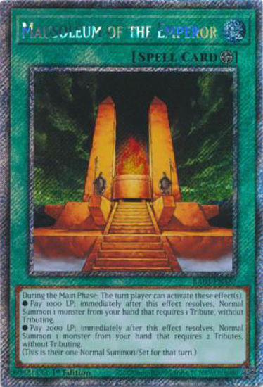 Mausoleum of the Emperor - RA03-EN167 - Quarter Century Secret Rare 1st Edition