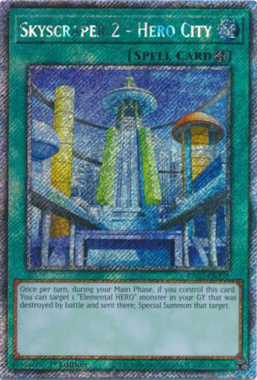 Skyscraper 2 - Hero City - RA03-EN175 - Quarter Century Secret Rare 1st Edition