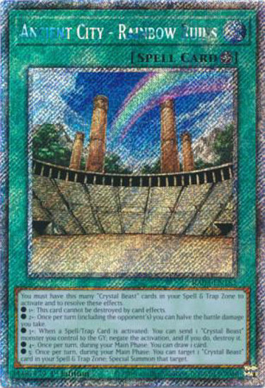 Ancient City - Rainbow Ruins - RA03-EN181 - Quarter Century Secret Rare 1st Edition