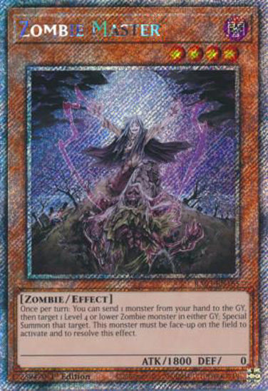 Zombie Master - RA03-EN185 - Quarter Century Secret Rare 1st Edition