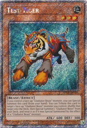 Test Tiger - RA03-EN189 - Quarter Century Secret Rare 1st Edition