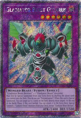 Gladiator Beast Gyzarus - RA03-EN198 - Quarter Century Secret Rare 1st Edition