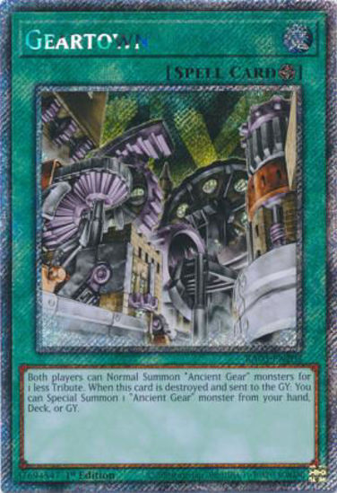 Geartown - RA03-EN203 - Quarter Century Secret Rare 1st Edition