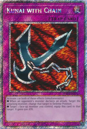 Kunai with Chain - RA03-EN204 - Quarter Century Secret Rare 1st Edition