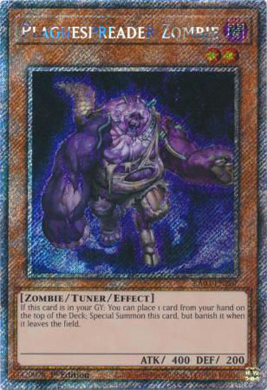 Plaguespreader Zombie - RA03-EN207 - Quarter Century Secret Rare 1st Edition