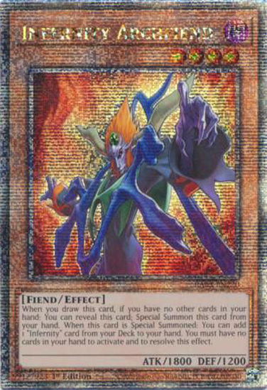 Infernity Archfiend - RA03-EN220 - Quarter Century Secret Rare 1st Edition