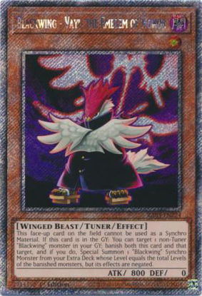 Blackwing - Vayu the Emblem of Honor - RA03-EN224 - Quarter Century Secret Rare 1st Edition