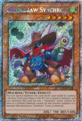 Quickdraw Synchron - RA03-EN228 - Quarter Century Secret Rare 1st Edition