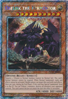 Obelisk the Tormentor - RA03-EN230 - Quarter Century Secret Rare 1st Edition