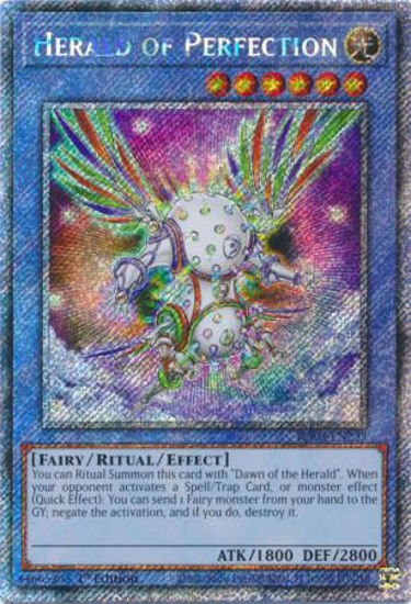 Herald of Perfection - RA03-EN237 - Quarter Century Secret Rare 1st Edition