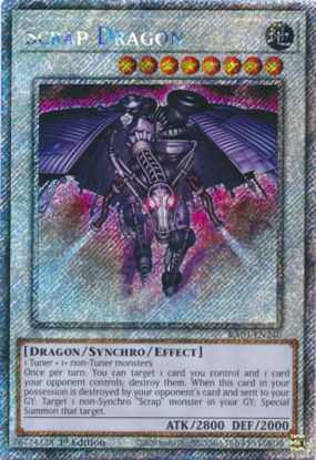 Scrap Dragon - RA03-EN240 - Quarter Century Secret Rare 1st Edition