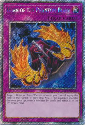 Horn of the Phantom Beast - RA03-EN241 - Quarter Century Secret Rare 1st Edition