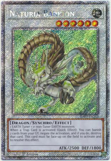 Naturia Barkion - RA03-EN243 - Quarter Century Secret Rare 1st Edition