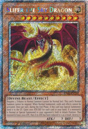 Slifer the Sky Dragon - RA03-EN244 - Quarter Century Secret Rare 1st Edition