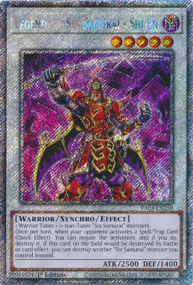 Legendary Six Samurai - Shi En - RA03-EN250 - Quarter Century Secret Rare 1st Edition