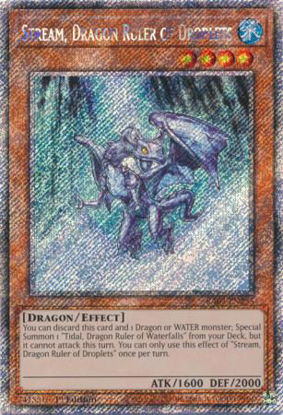 Stream, Dragon Ruler of Droplets - RA03-EN255 - Quarter Century Secret Rare 1st Edition