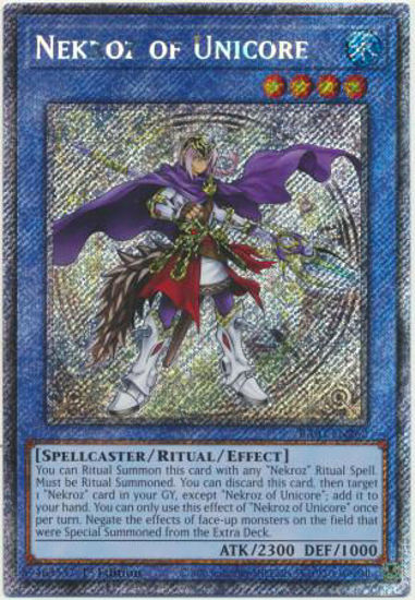 Nekroz of Unicore - RA03-EN262 - Quarter Century Secret Rare 1st Edition