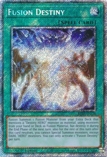 Fusion Destiny - RA03-EN270 - Quarter Century Secret Rare 1st Edition