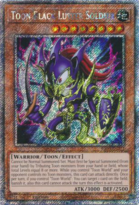 Toon Black Luster Soldier - RA03-EN272 - Quarter Century Secret Rare 1st Edition