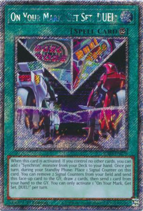 On Your Mark, Get Set, DUEL - RA03-EN276 - Quarter Century Secret Rare 1st Edition