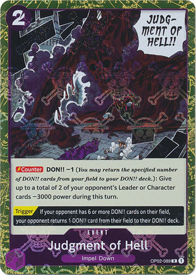 Judgment of Hell (Jolly Roger) - OP02-089j - Rare