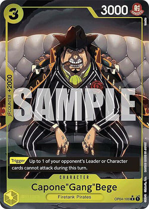 Capone"Gang"Bege (Alternate Art) - OP04-100a - Alternate Art